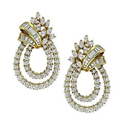 9.00ct Diamant-Ohrringe aus Gelbgold