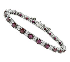 9.00ct Ruby 1.75ct Diamond Bracelet
