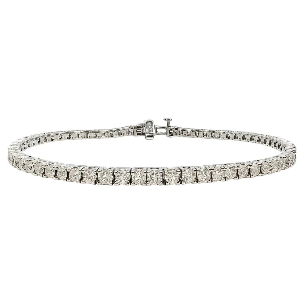 9,02 Karat Rundes Diamant-Tennisarmband