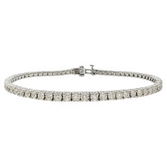 9,02 Karat Rundes Diamant-Tennisarmband
