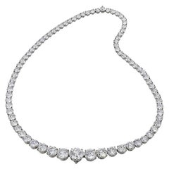 Collana Riviera con diamanti da 9,03 carati in oro bianco 18 carati