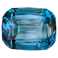 9.05 Carat Natural Loose London Blue Topaz Cushion Cut African Gemstone (pierre précieuse africaine)