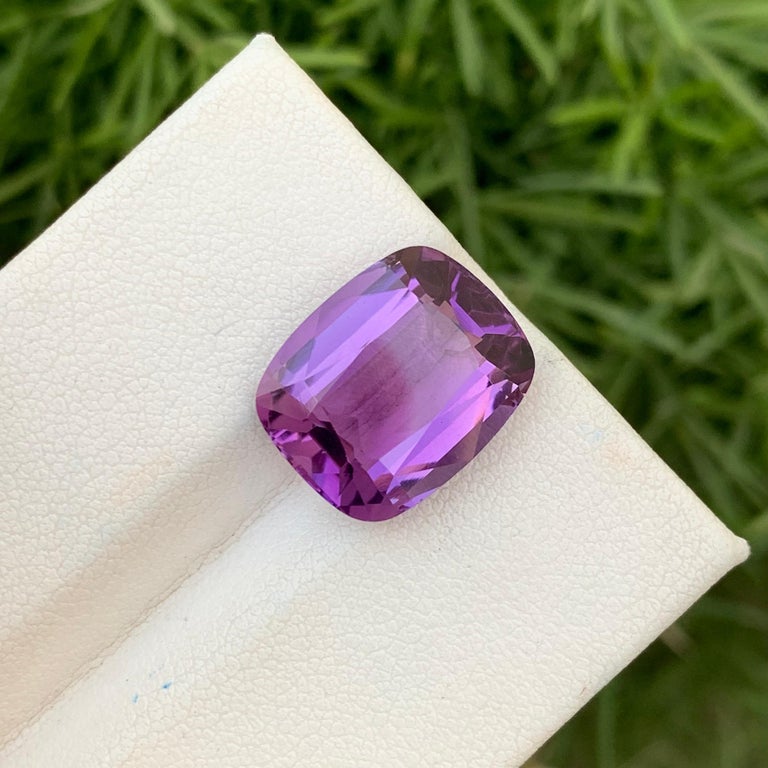 9.05 Quilates Anillo Amatista Natural Suelta Gema Mina Brasil