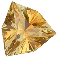 9.05 Carats Orange Citrine Stone Trillion Cut Natural Brazilian Gemstone
