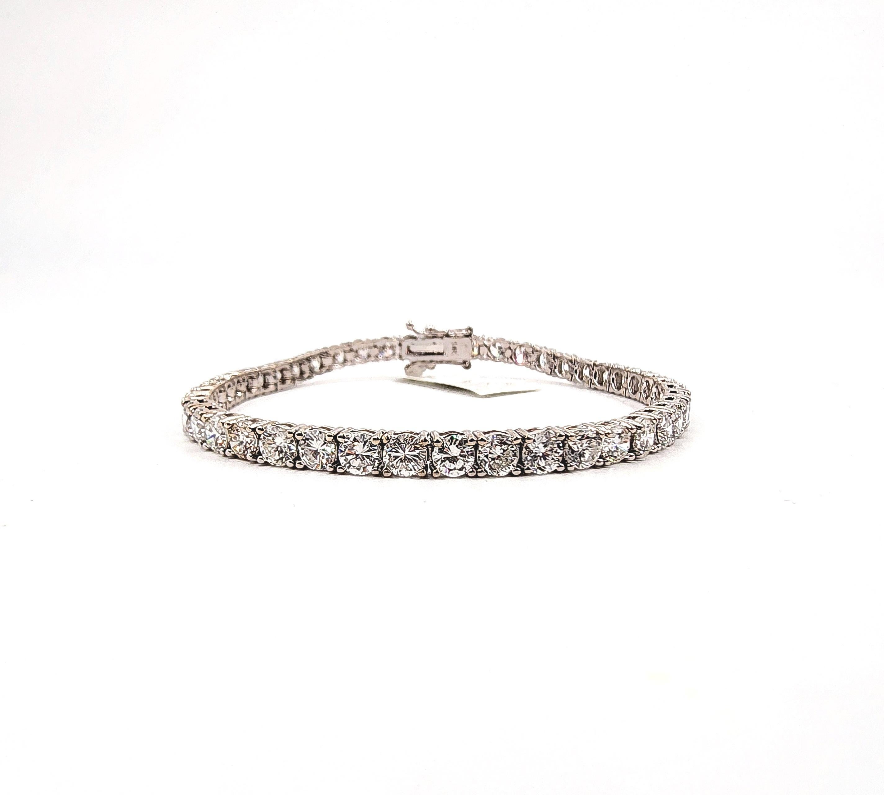 9.05 ct Diamond Tennis Bracelet For Sale 2