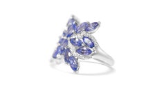 Marquise Cut Tanzanite Fashion Ring In 925 Sterling Silver (6x3) Promise Ring