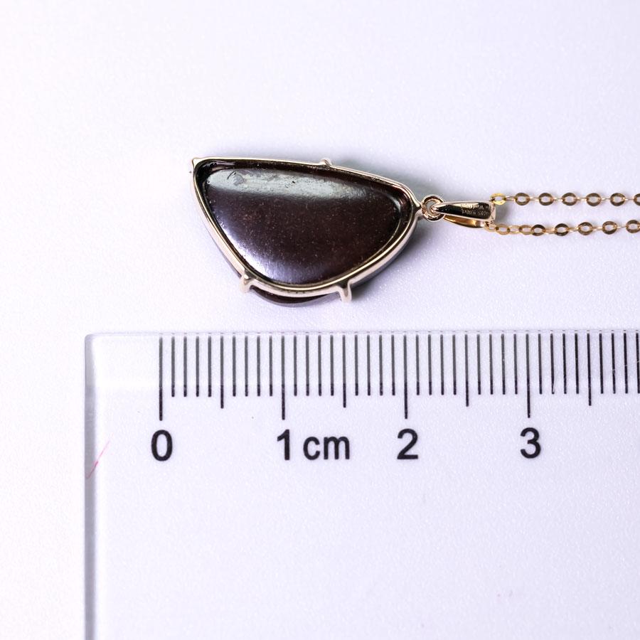 Collana con ciondolo Boulder Opale Australiano 9,08ct in oro giallo 14K In condizioni Nuovo in vendita a Suwanee, GA