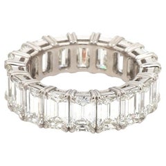 Used 9.08ctw Emerald Diamond Cut Eternity Band