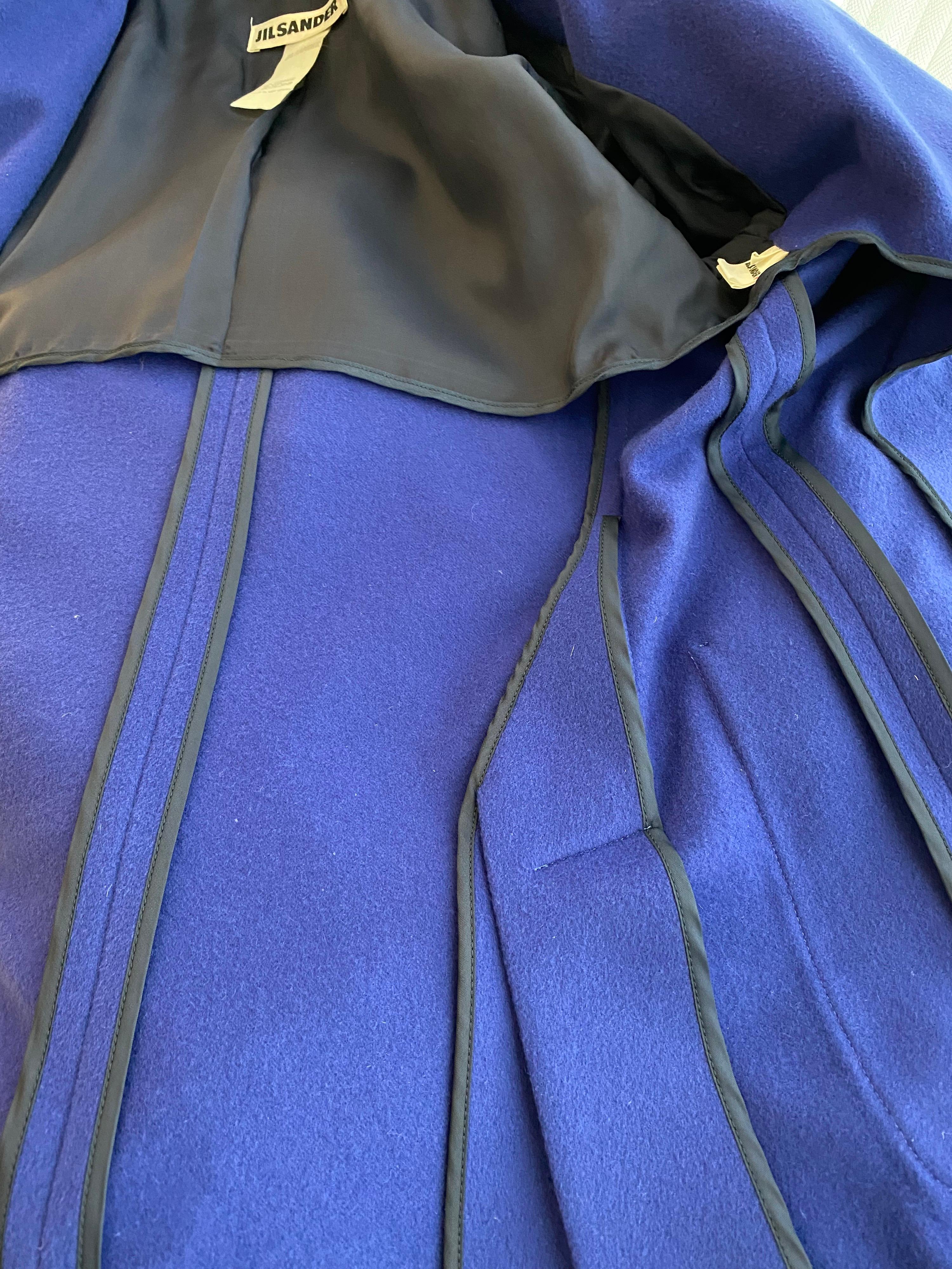 Women's 90a JIL SANDER Blue Cashmere Blazer  For Sale