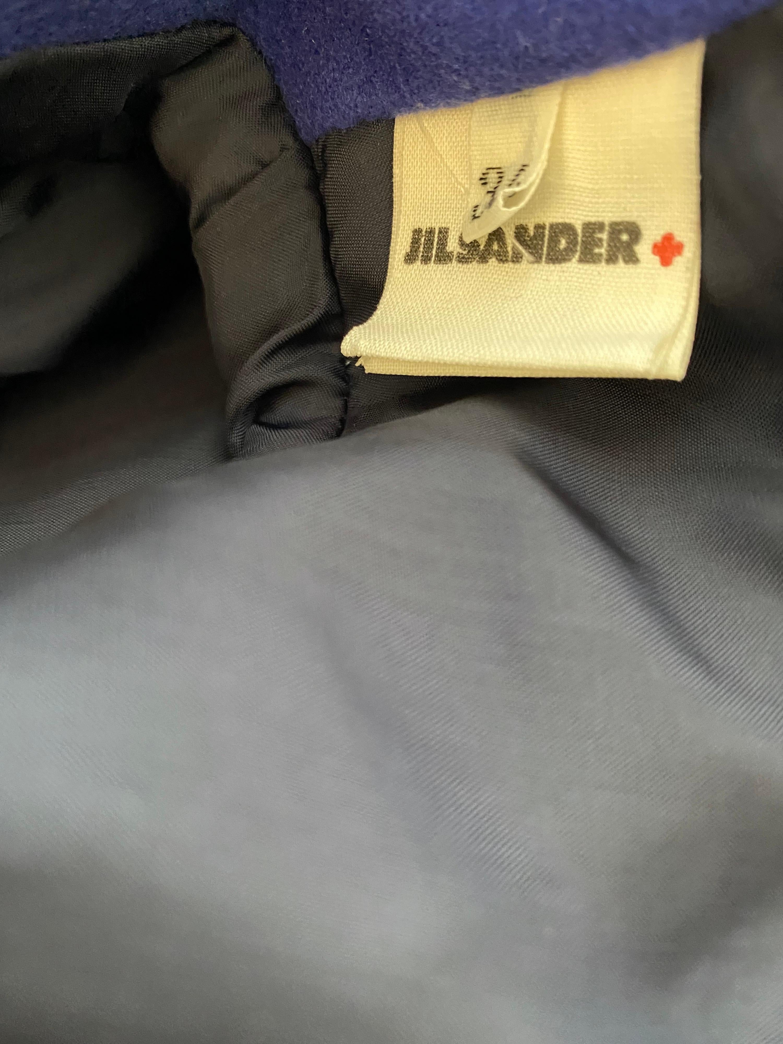 90a JIL SANDER Blue Cashmere Blazer  For Sale 4