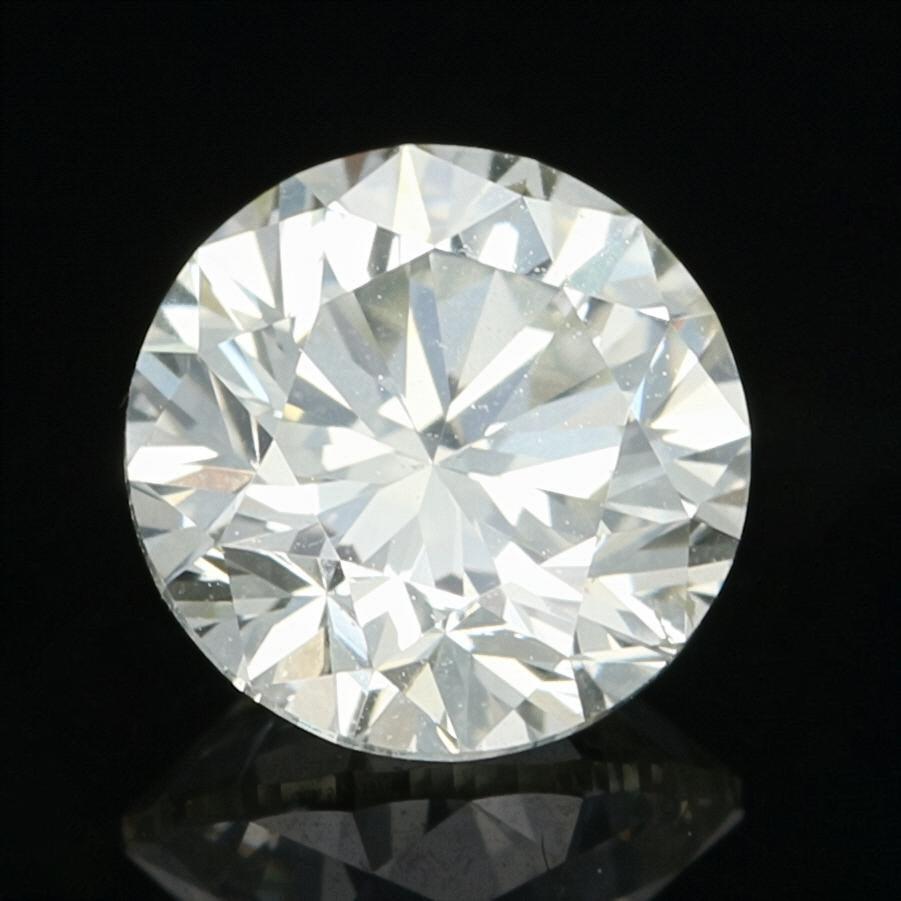 .90 Carat Loose Diamond, Round Brilliant Cut GIA Graded SI1 N Solitaire In Excellent Condition In Greensboro, NC