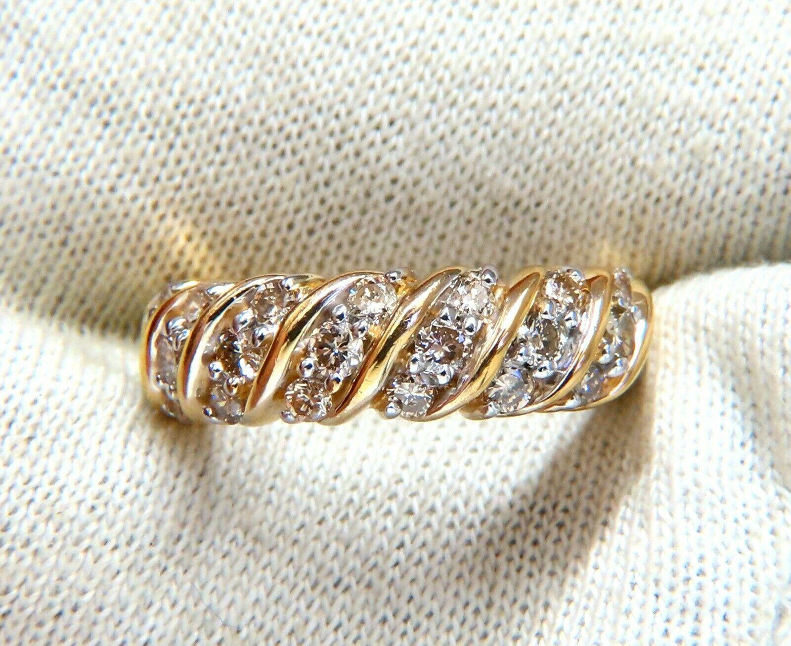 Durable Concave Band

.90ct. Natural round cut brilliant diamond

Durable Built.

Si-1 clarity  J color.

14kt yellow gold.

4.9 Grams

Overall ring: 6.8mm diameter

Depth: 3.8mm

Current ring size: 8

May professionally resize, please inquire.