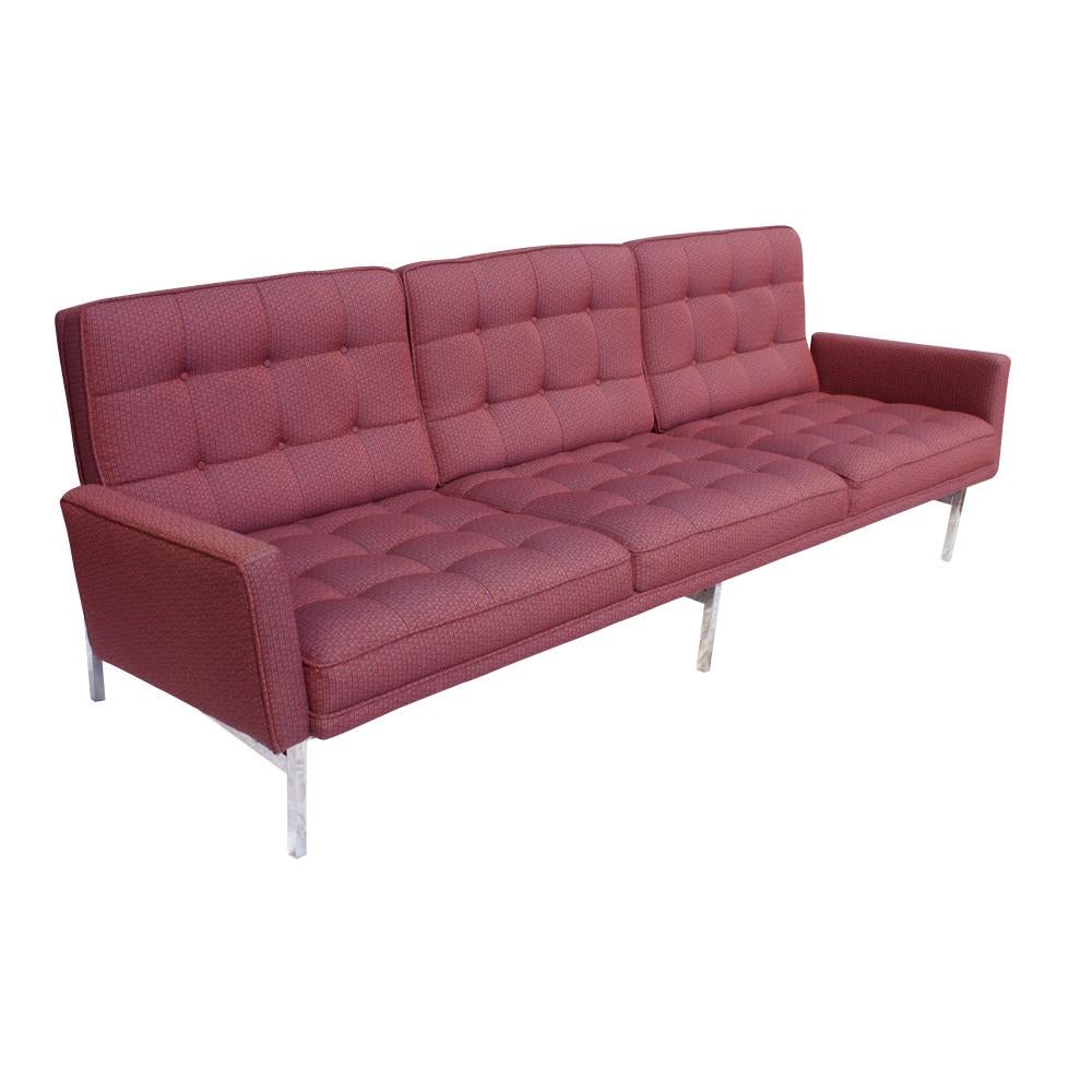 Sofá de tres plazas Knoll Vintage de mediados de siglo de 90 pulgadas Moderno de mediados de siglo en venta