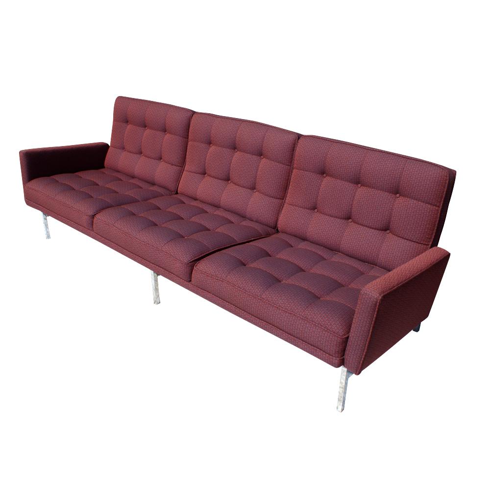 90er Jahre Vintage Mid-Century Knoll Dreisitzer-Sofa (Moderne der Mitte des Jahrhunderts) im Angebot