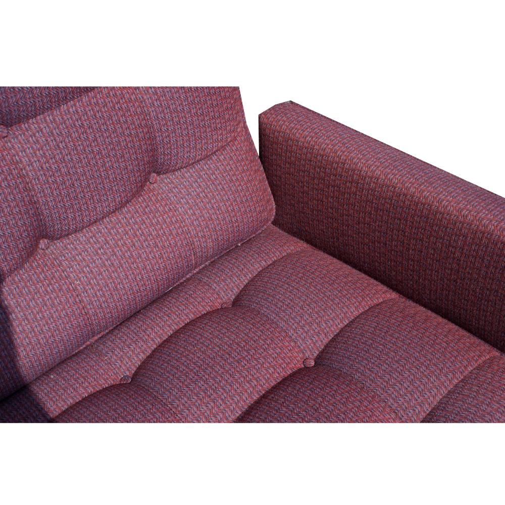Sofá de tres plazas Knoll Vintage de mediados de siglo de 90 pulgadas Tela en venta