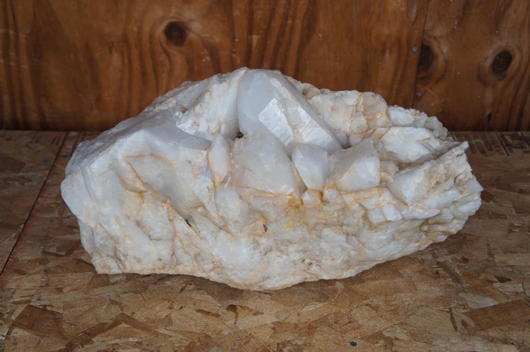 90lb Natural White Quartz Crystal Rock Stone Formation Healing Cluster