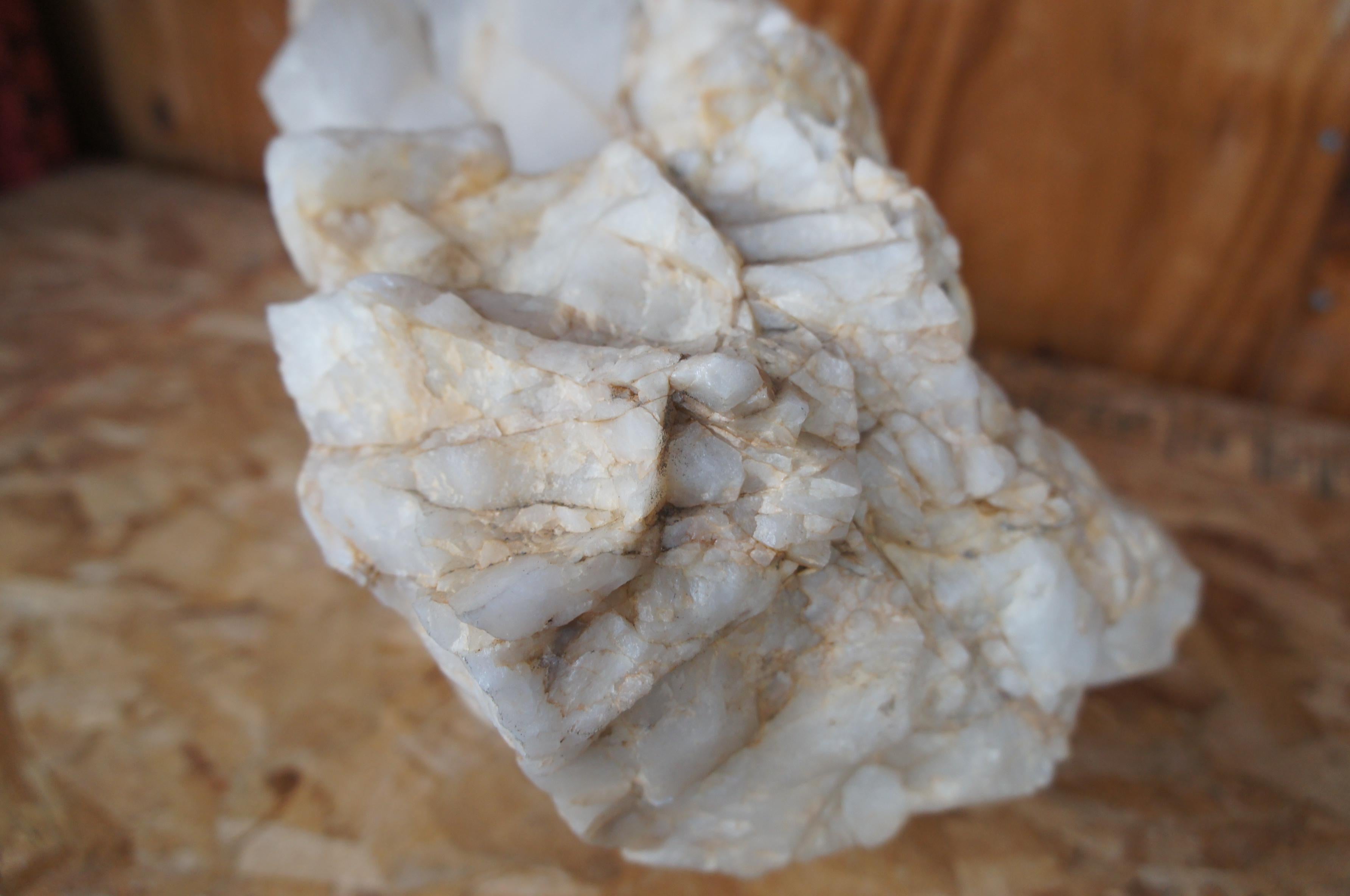 90lb Natural White Quartz Crystal Rock Stone Formation Heal Stone Healing Cluster en vente 4