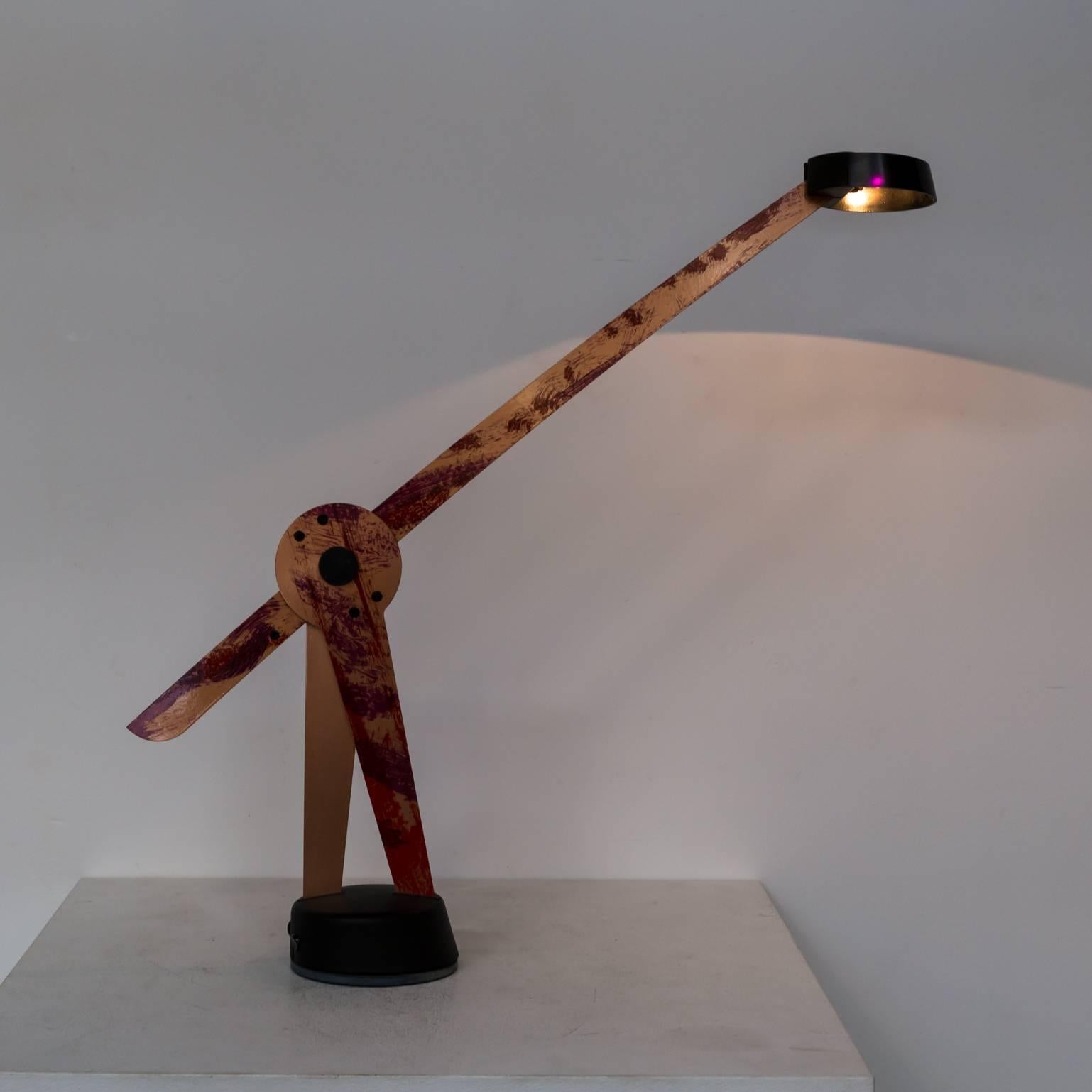 1990s Afra & Tobia Scarpa ‘pierrot’ table lamp for Flos. Good and working condition, consistent with age and use.