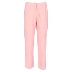 Retro 90s Ann Demeulemeester pink cotton and silk blend upcycled trousers