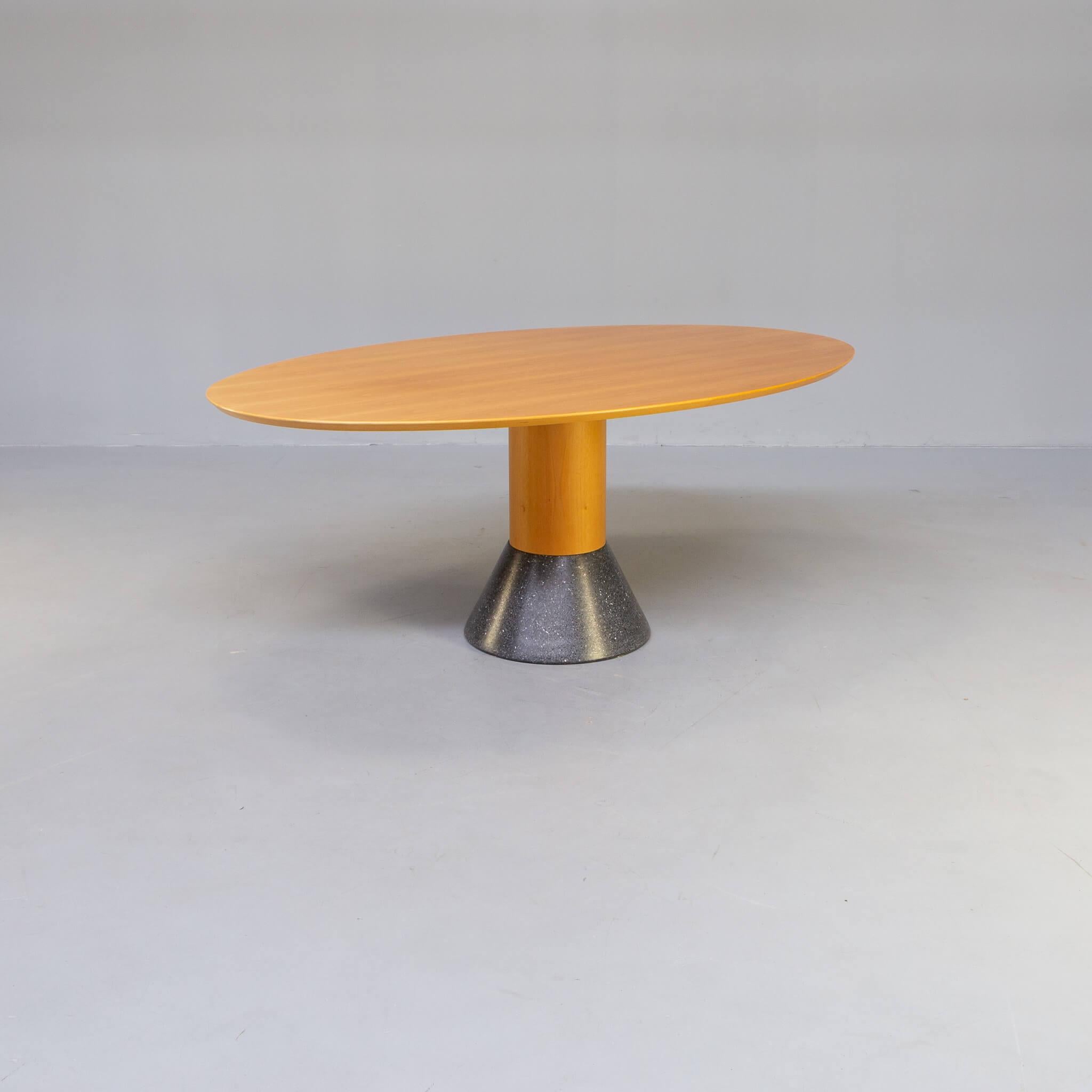Italian 90s Arnold Merckx ‘Balance’ Dining Table for Arco For Sale