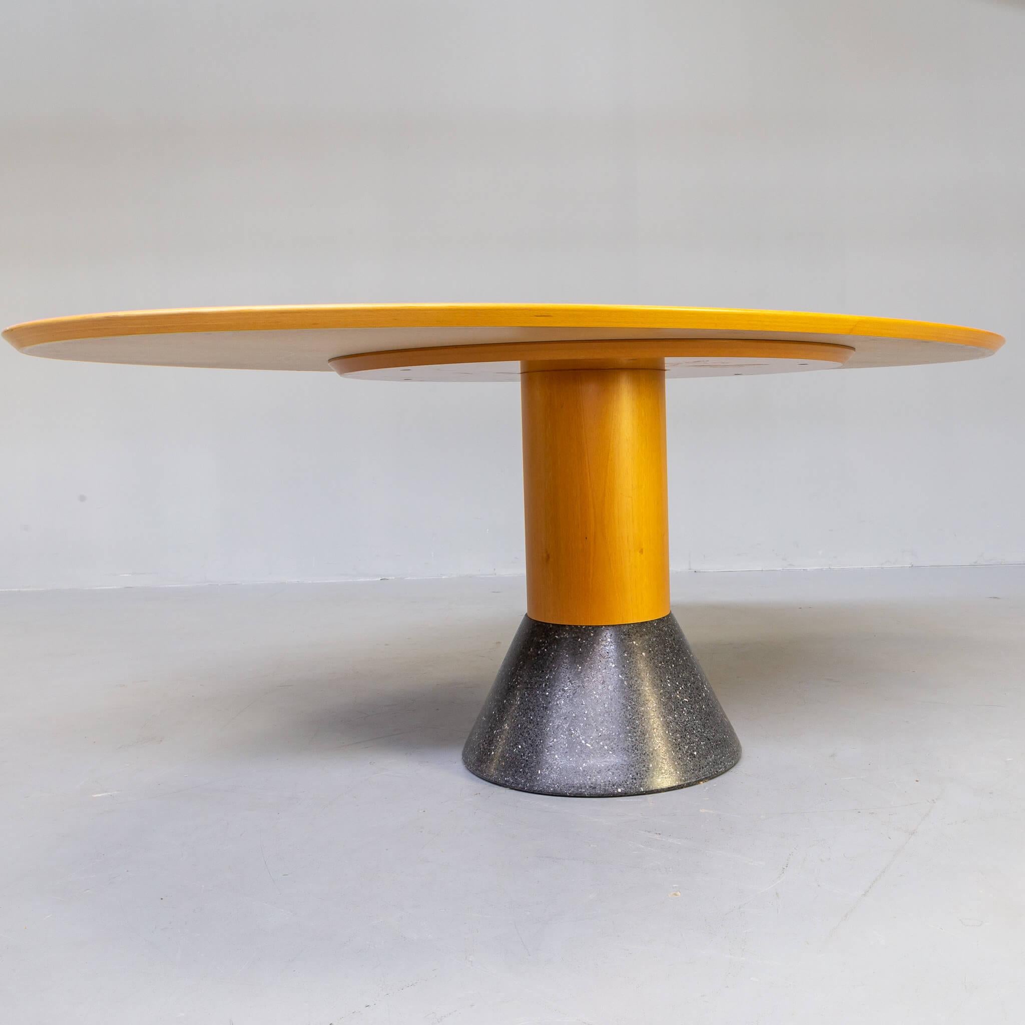 Late 20th Century 90s Arnold Merckx ‘Balance’ Dining Table for Arco For Sale
