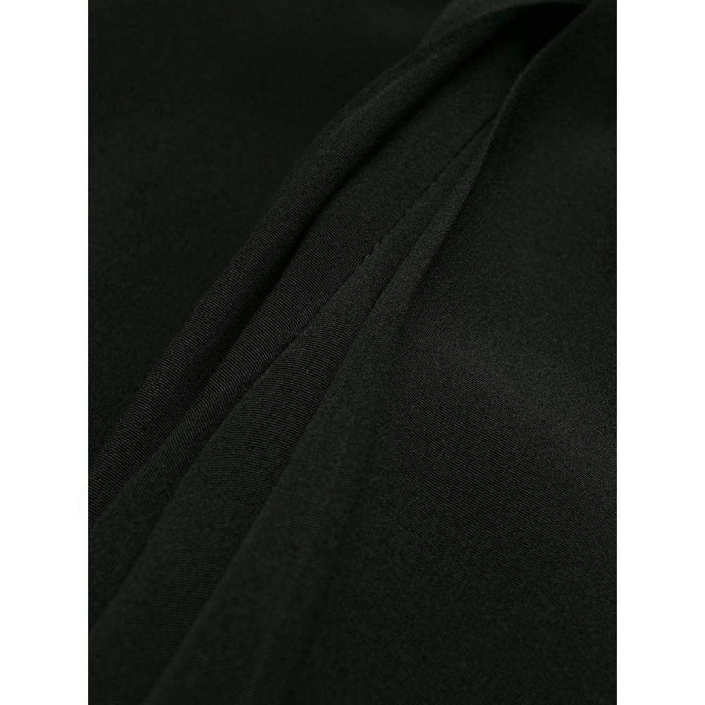 90s Black silk pleated Chanel Vintage skirt For Sale 2