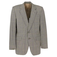 90s Burberry Retro wool houndstooth motif jacket