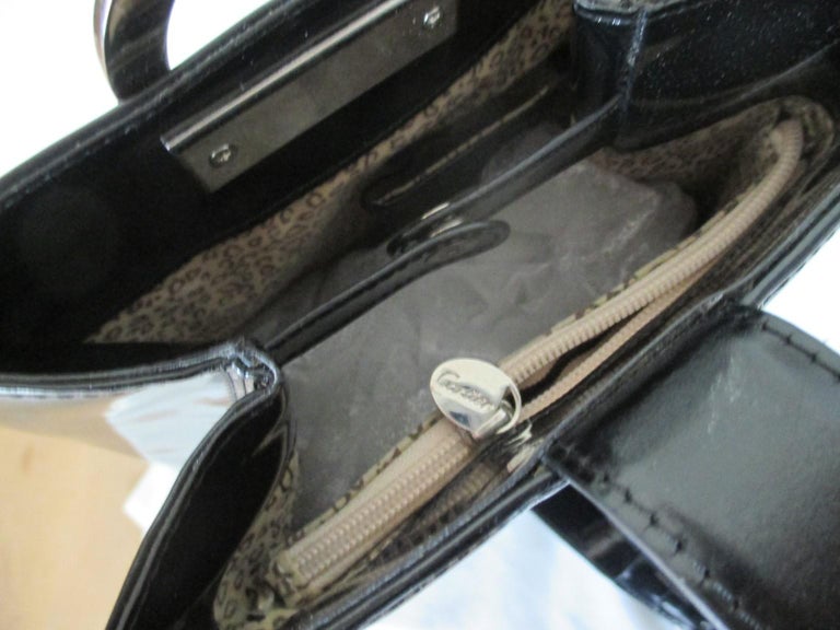 90's Cartier Panthere Sidepack Black Leather Backpack For ...