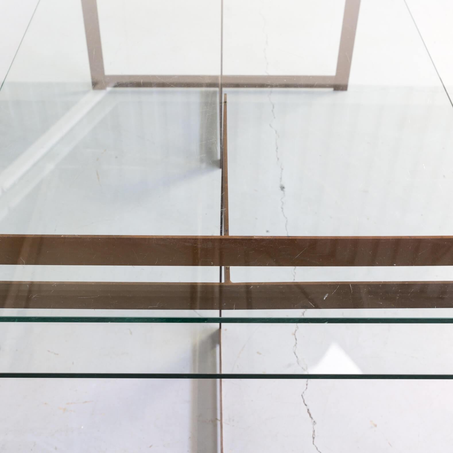 Glass 1990s Cees Dam Minimalistic Writing Desk