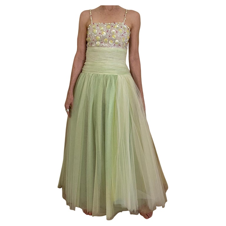 green emerald velvet dress Chanel 19S Green Tweed Dress main image 1