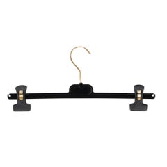 90s Chanel Vintage clipped logoed velvet clothes hanger