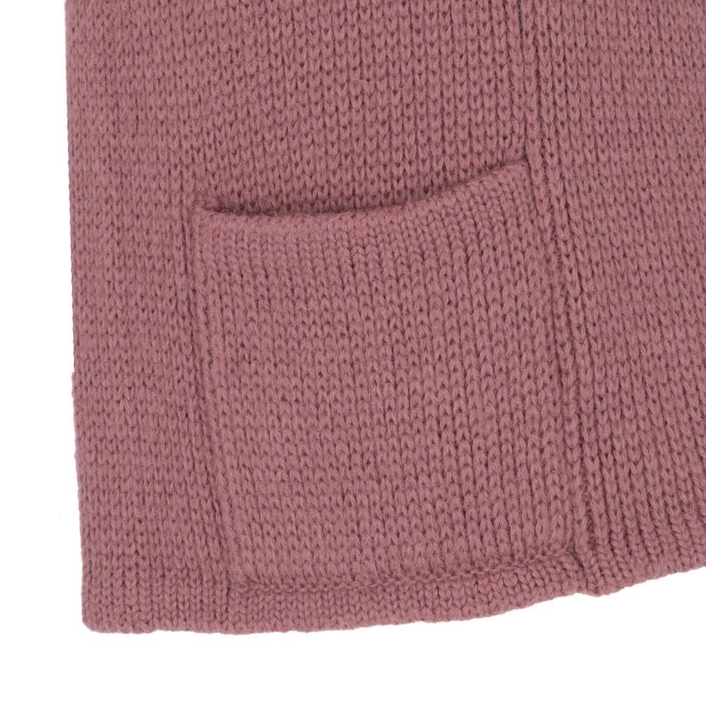 Brown 90s Chloé mauve knitted wool open vest