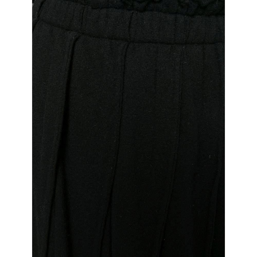Women's or Men's 90s Comme des Garçons black wool blend skirt For Sale