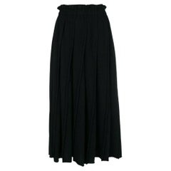 90s Comme des Garçons black wool blend skirt
