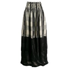 90s Comme des Garçons Vintage black and grey striped skirt
