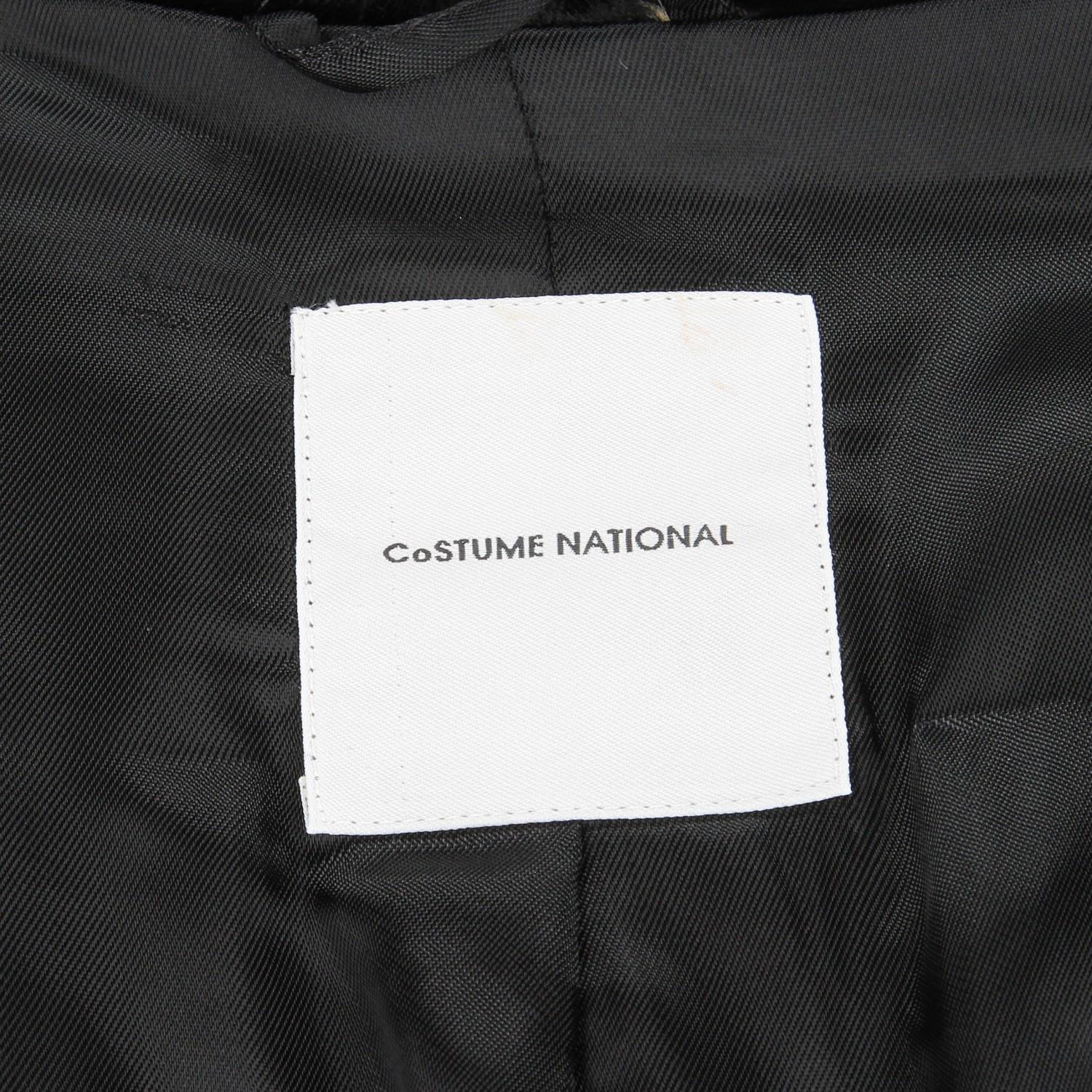90s Costume National Black Velvet Vintage Coat 4