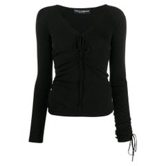 90s Dolce & Gabbana black virgin wool blend sweater