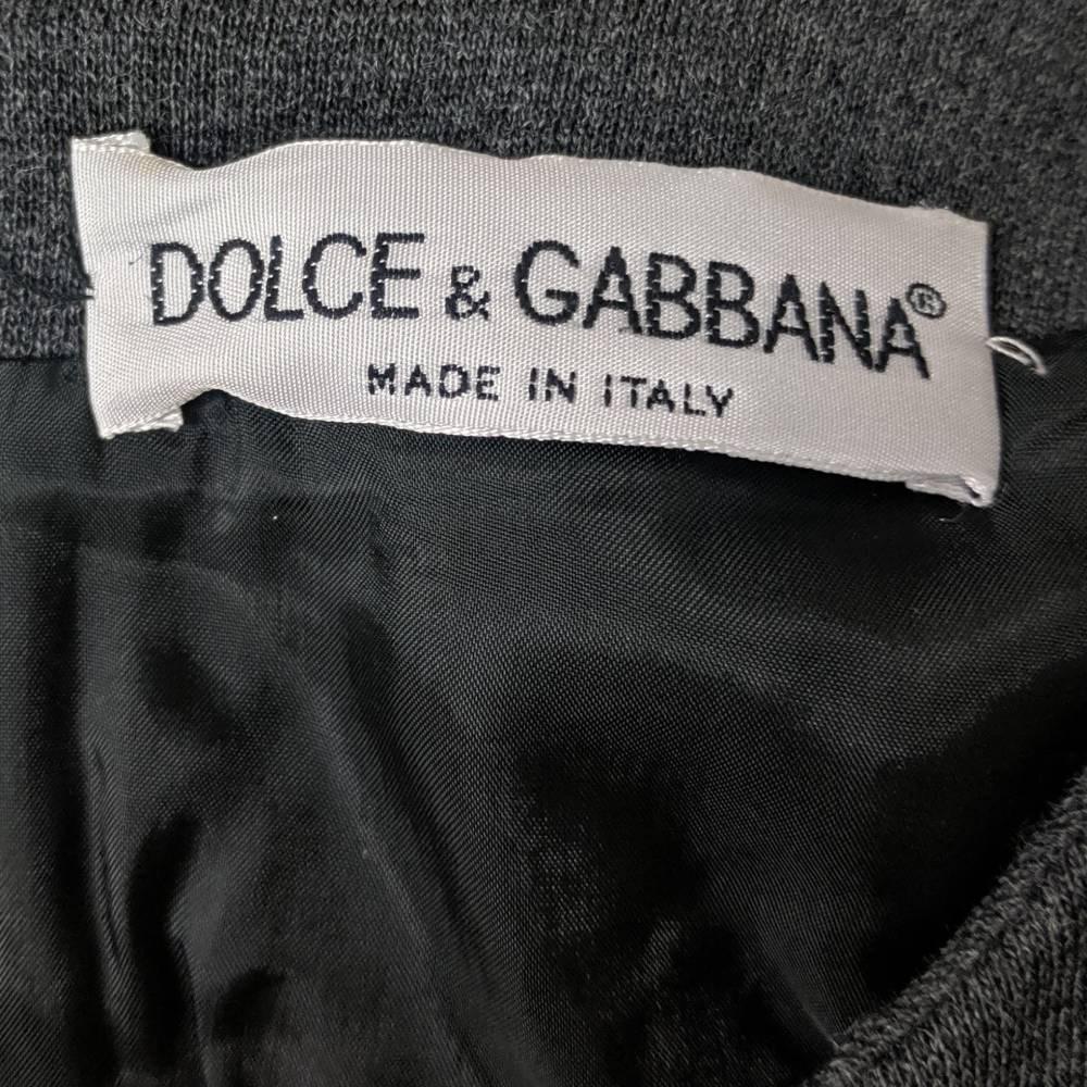 90s Dolce & Gabbana grey wool dress 3