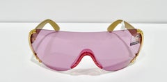 90's Dolce & Gabbana Pink Shield Sunglasses