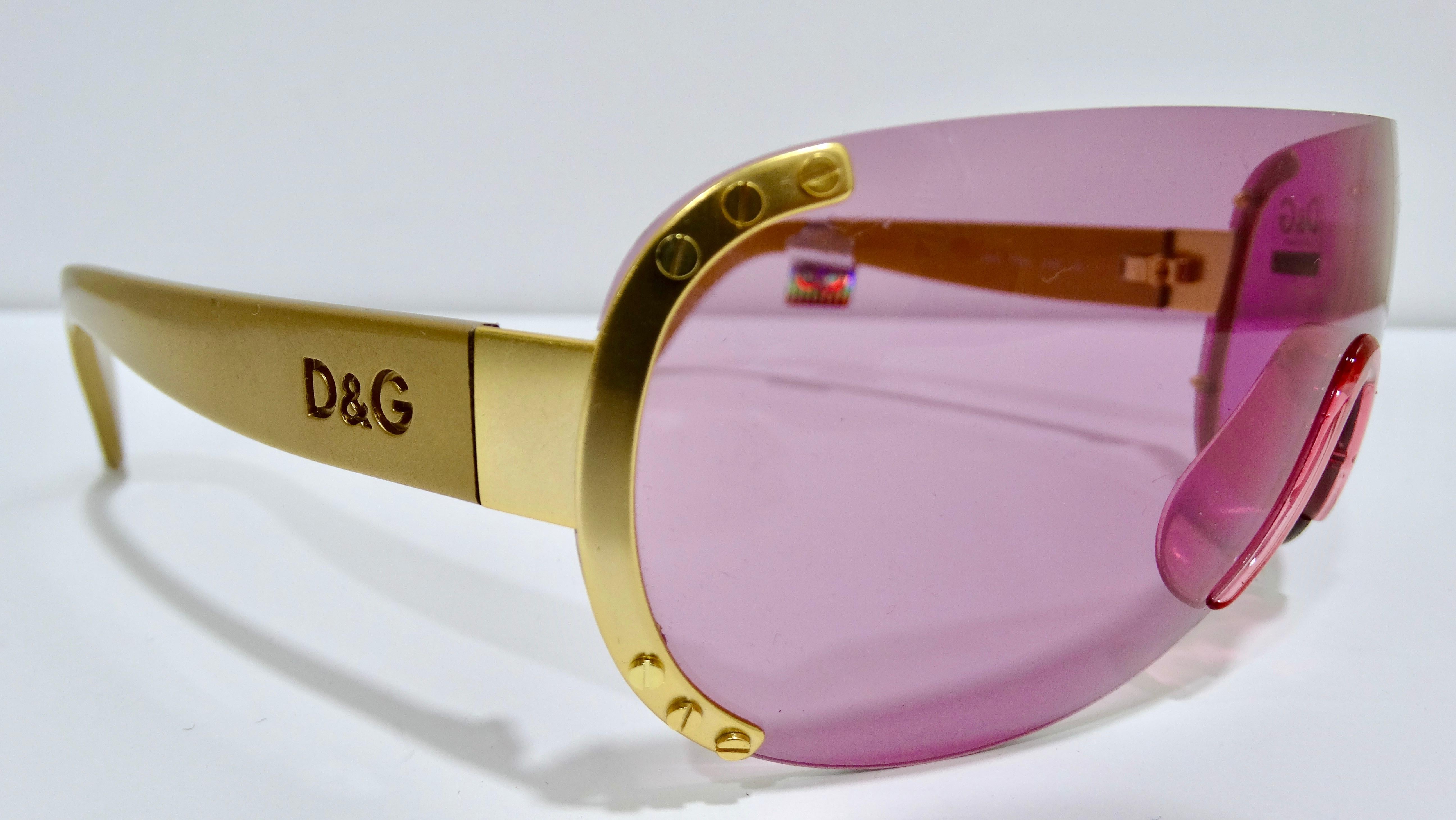 dolce and gabbana shield sunglasses