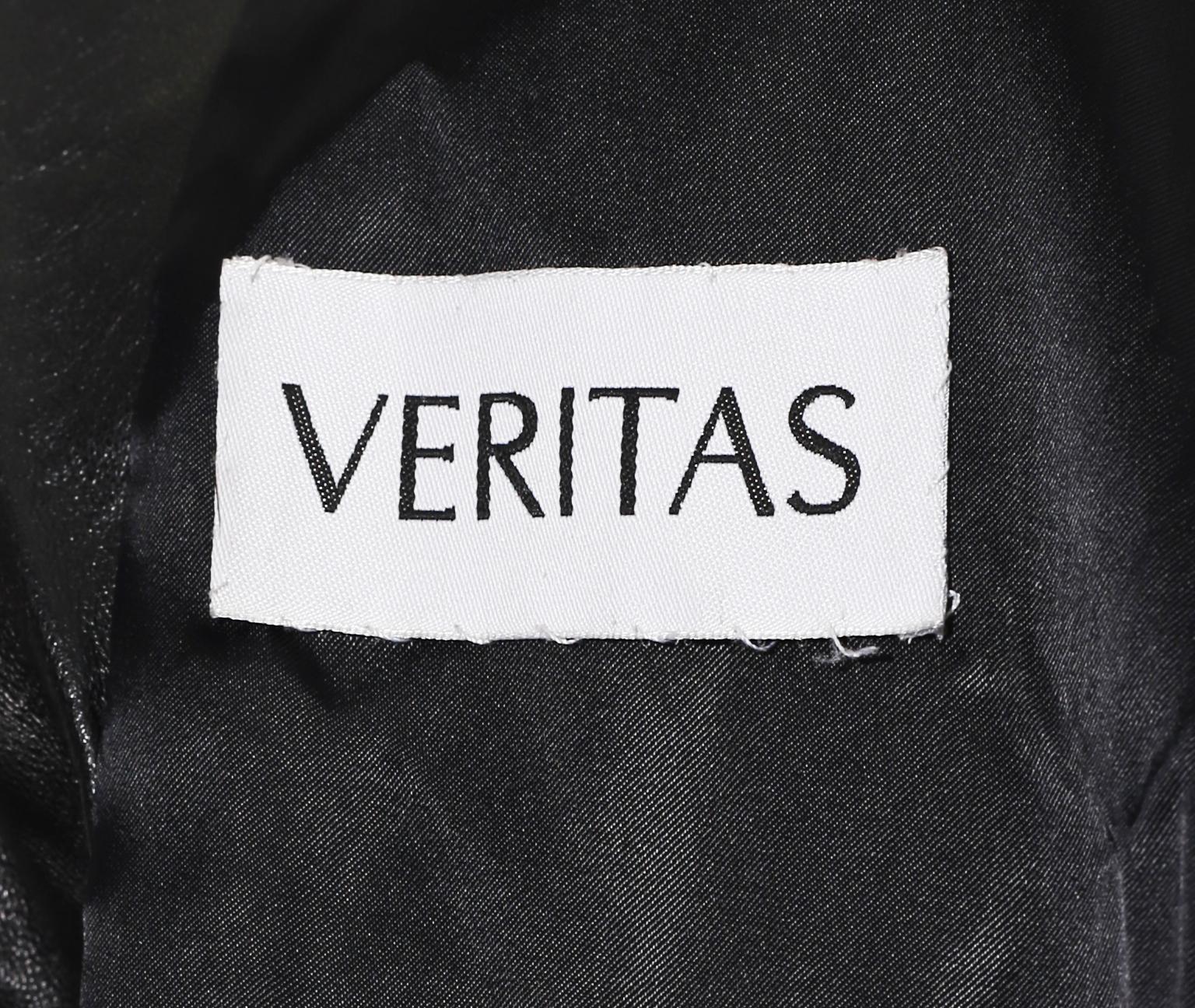 90s DONNA KARAN Black Label Lambskin black leather vest 1