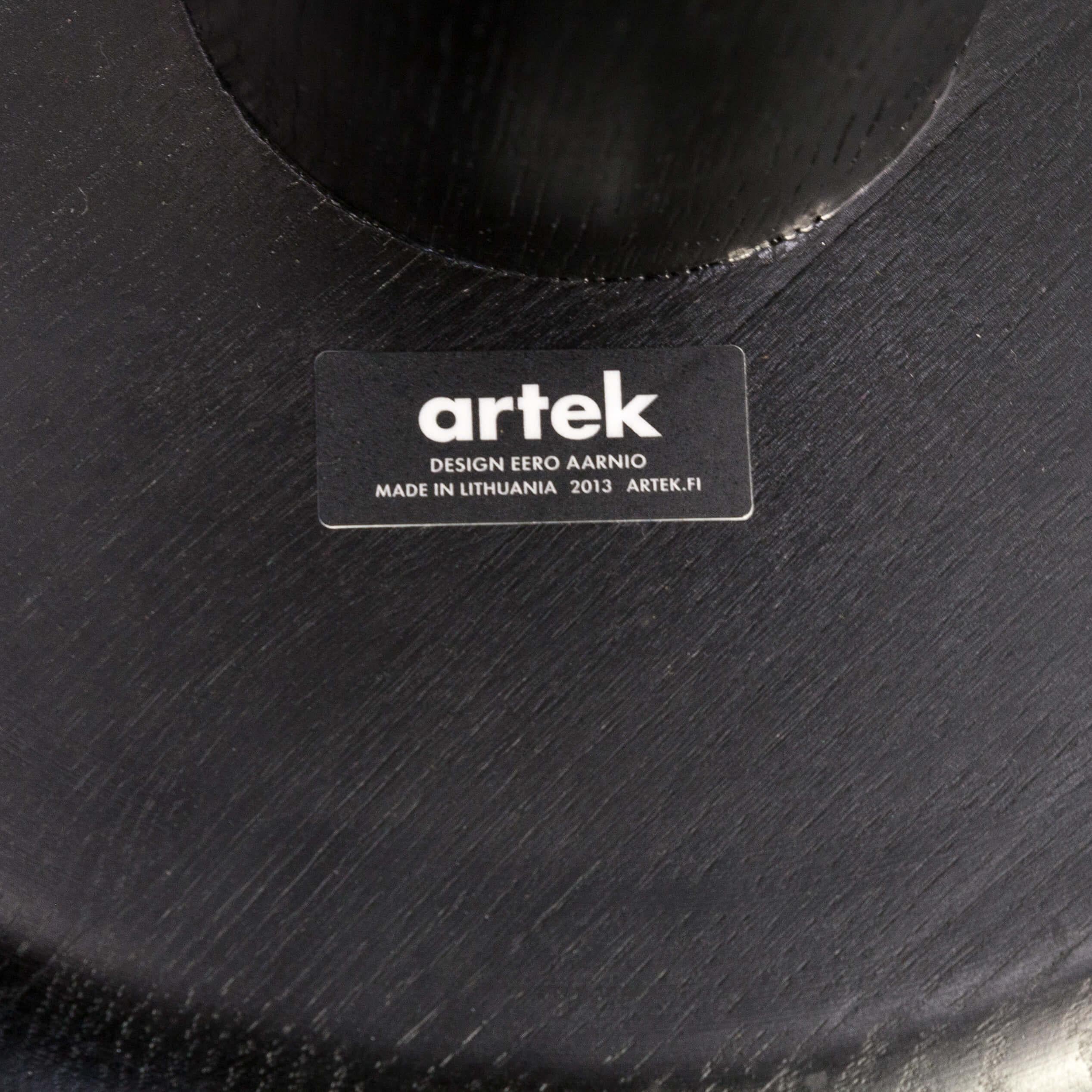 1990s Eero Aarnio ‘EA001’ Black Stool for Artek Set/4 For Sale 4