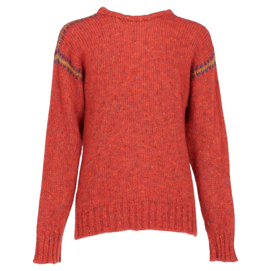 90s Enrico Coveri Vintage mohair and wool light red sweater