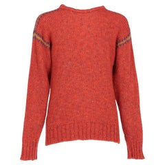 90s Enrico Coveri Vintage mohair and wool light red sweater