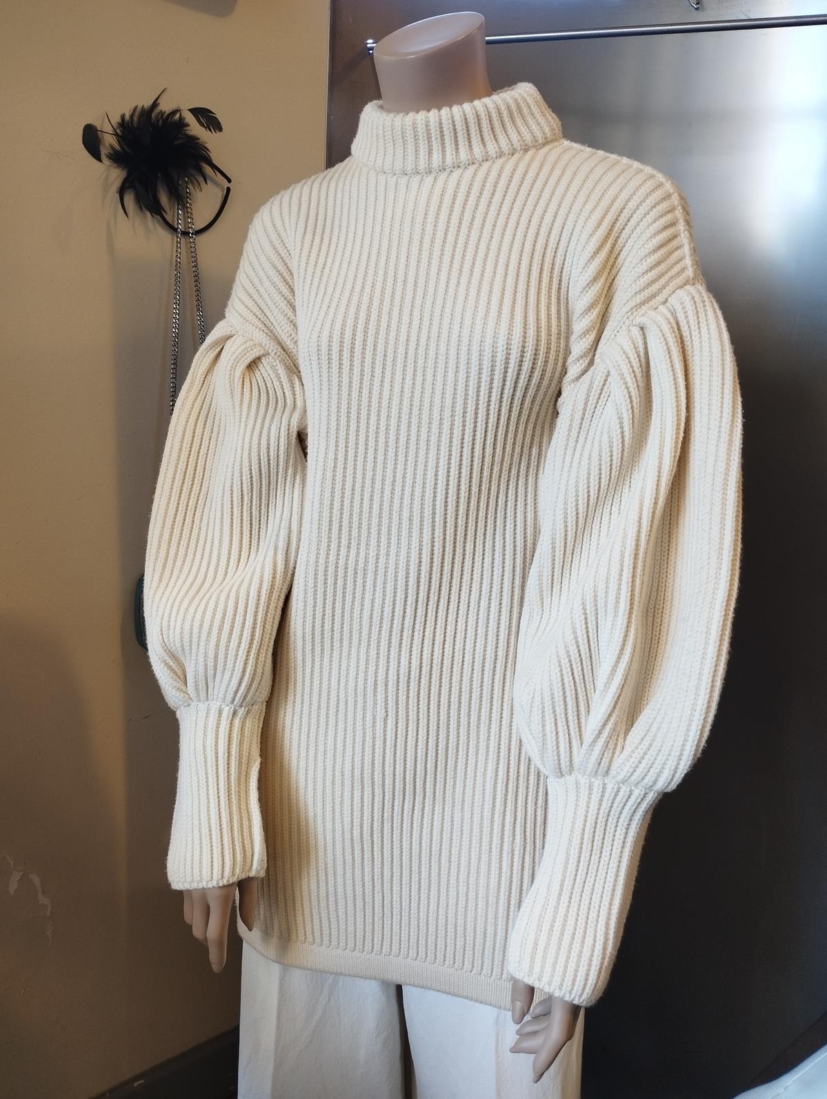 Beige 90s Estremamente raro Karl Lagerfeld Vintage Pull FR 40 / IT 44 in vendita