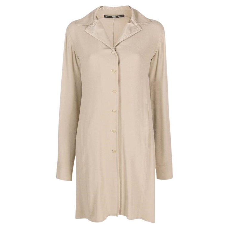 Gianfranco Ferre beige wool blend pleated trousers - size 48