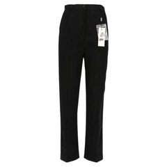 90s Gianfranco Ferré Golf Vintage black cotton pleated trousers 90s Gianfranco Ferré Golf Vintage black cotton pleated trousers