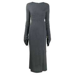90s Gianfranco Ferré gray wool blend dress