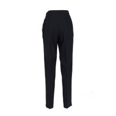 90s Gianfranco Ferré Studio Vintage blue wool crepe straight trousers