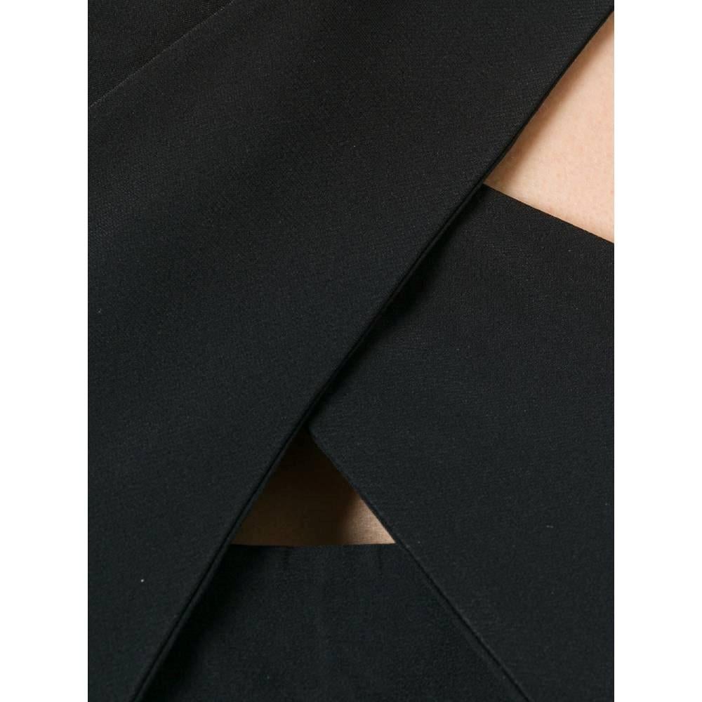 90s Gianfranco Ferré Vintage black cotton blend sleeveless top 1